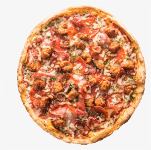 Pepperoni, Canadian Bacon, Italian Sausage, Crispy - California-style Pizza #520600