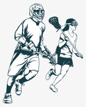 Lacrosse Players Vector Illustration - Lacrosse Illustration #520944