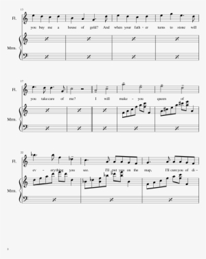 House Of Gold Sheet Music Composed By Arranged By Nedac - House Of Gold Flute Sheet Music Png #521079