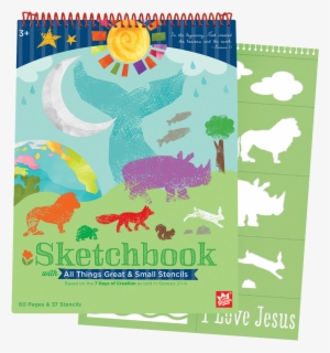 7 Days Of Creation Sketchbook & Stencil Set - 7 Puzzles By Wee Believers - 7 Days #521144