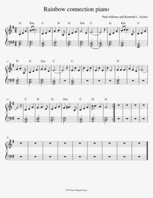 Connection Sheet For Download - Rainbow Connection Sheet Music #521209