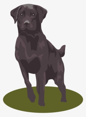 Vector Clip Art - Black Lab Clipart #521248