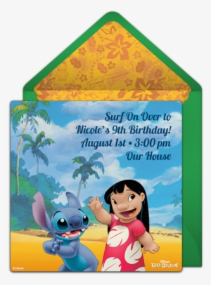 Lilo & Stitch Online Invitation - Lilo And Stitch #521267
