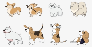 Coloring Pages - Beagle Retrieving Newspaper Dog Puppy Cartoon Drawing #521521
