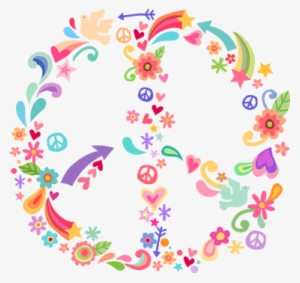 Vinilo Decorativo Paz Hippie #521546