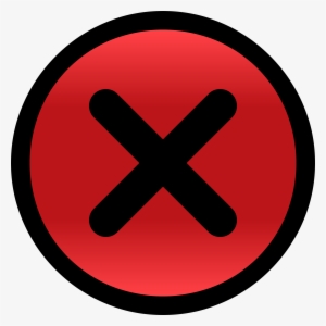 Red Close Button Vector Clipart Image - Smiley Pas Content #521680