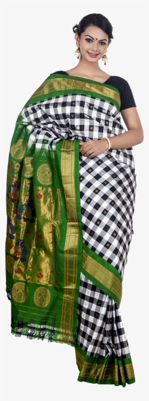 Wedding Saree Png Transparent Image - Ladies With Saree Png #522094