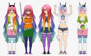 Rainbow Party Girl - Cartoon #524110