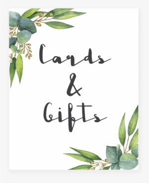 Cards & Gifts Table Sign Printable By Littlesizzle - Baby Shower Prediction #524325