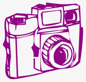 Camera Clipart Purple - Vintage Camera Graphic Clipart Png #524581