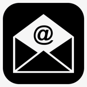 Email Open Envelope In A Rounded Square Vector - Icono De Correo Electronico Png #525495
