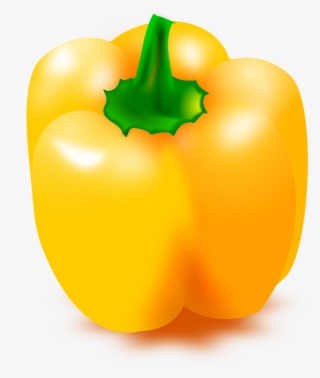 Pepper Clipart Yellow Pepper - Yellow Bell Pepper Clipart #525598