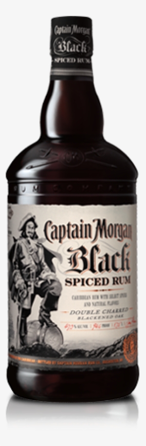 Captain Morgan Black Liter - Captain Morgan Rum Black Spiced #526719