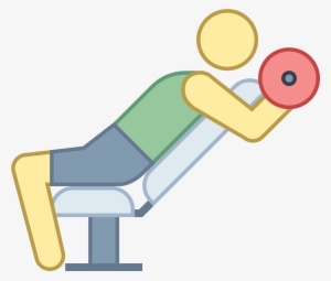 This Is An Image Of A Person Sitting In A Chair That - Dumbbell #527127