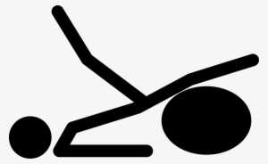 Stick Man Side View Raised On Exercise Ball Comments #527393