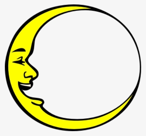 Clipart Moon Small Moon - Smiling Crescent Moon #528446