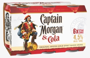 Captain Morgan Original Spiced Gold & Cola - Captain Morgan Cola 4 Pack #528573