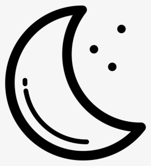Crescent Moon Outline - Lua Icon Png #528859