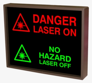 Danger Laser On W/symbol - Laser On Sign #529302