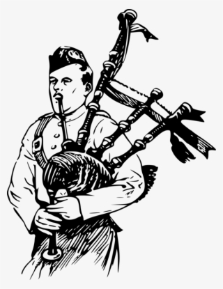 Scotland The Brave Bagpipes Tin Whistle Musical Note - Short Story In Present Simple #5204721