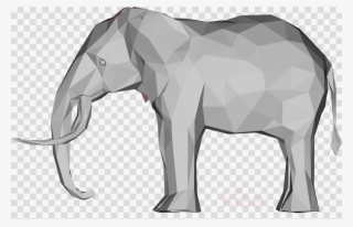 Low Poly 3d Elephant Clipart Low Poly 3d Computer Graphics #5206186