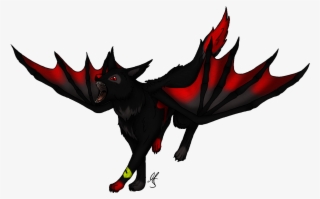 Anime Wolf With Wings Clipart - Anime Wolf With Wings #5207280