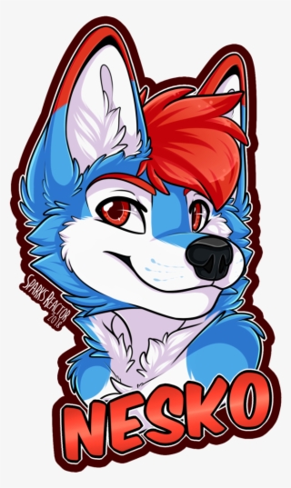 Nesko By Sparksfur Furry Wolf, Furry Art, Dog Drawings, - Smile And Profile #5207407