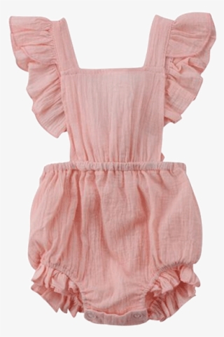 Baby Backless Ruffles Romper - Romper Suit #5208000