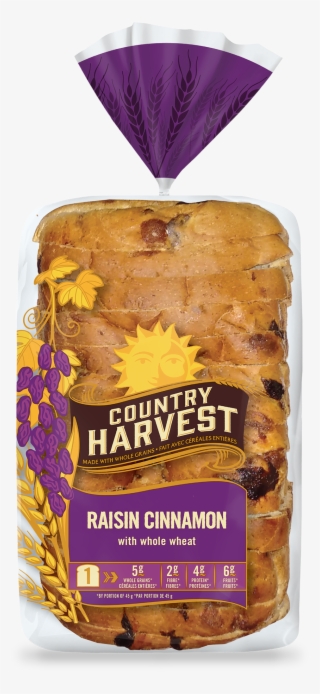 Country Harvest Raisin Bread Clipart Vegetarian Cuisine - Country Harvest Twelve Grain Bread #5208823