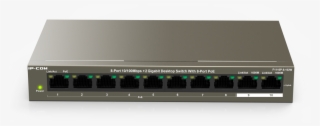 8 Port 10/100mbps 2 Gigabit Ports Desktop Switch With - Tenda Tef1109p 8 63w #5210412