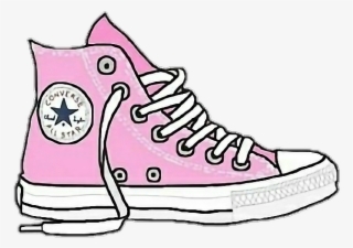 Converse Sticker Pink Aesthetic Png Aesthetic Pink - Pink Converse Cartoon #5213097