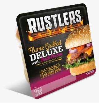 More Info - Rustlers The Flame Grilled Deluxe With Bacon #5215467