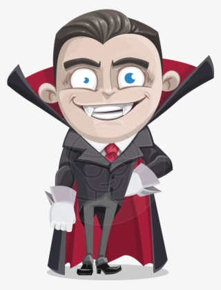 A Vampire Kid Cartoon Character, Formally Dressed In - Cartoon Characters With Slicked Back Hair #5219316