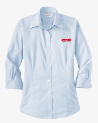 Red House® Ladies 3/4 Sleeve Dobby Non Iron Button - Dress Shirt #5221383