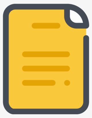 Yellow Document Icon - Computer File #5222613