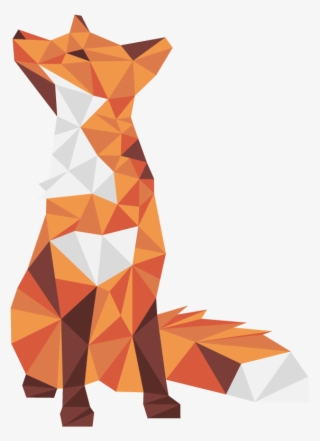 Fox Low Poly Transparent #5223590