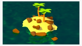 Low Poly Island Island Render 3d Illustration Blender - Low Poly Islands #5223962