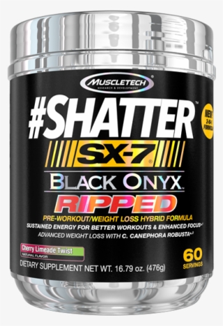 Muscletech Shatter Sx-7 Black Onyx Ripped - New Shatter Sx-7 Black Onyx Ripped #5224442