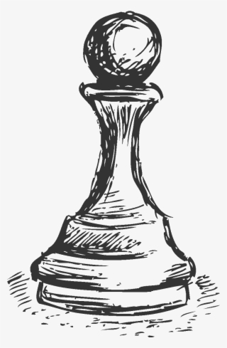 Sketch Pawn Transprent Png - Шахматы Рисунок #5224846