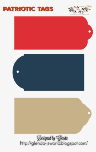 Plain 4th July Colored Tags - Tan #5227682