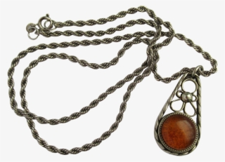 Vintage Baltic Amber Pendant With Decorative Design - Pendant #5228455