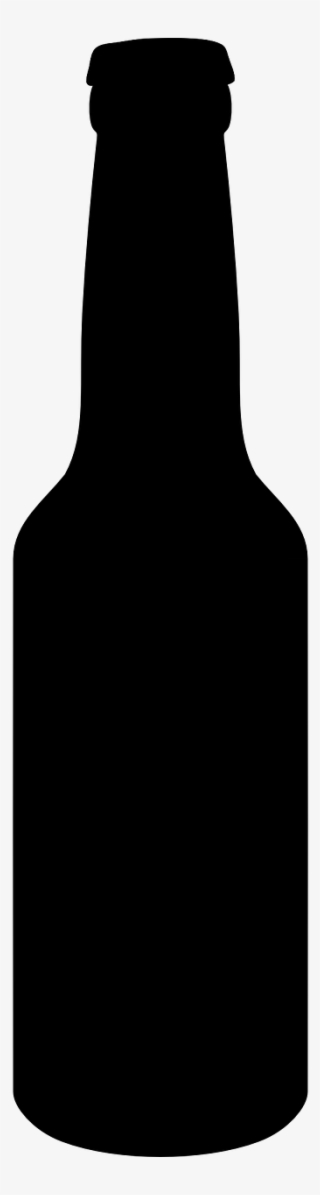 Water Bottle Silhouette Png Clip Library Download - Black Beer Bottle Silhouette #5229885