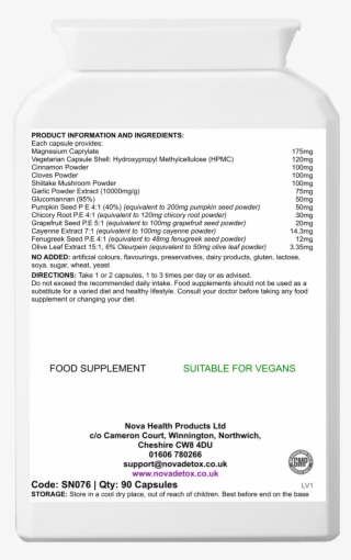 P-cleanse Natural Parasite Intestinal Cleanse #5231400