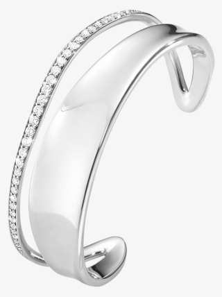 Georg Jensen Marcia Bangle - Sterling Silver With Brilliant #5233969