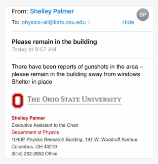 Apparently, One Guy Went In The Building And Pulled - Ohio State University #5234208