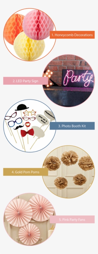 5 Favourite Wedding Props - Ginger Ray Gold Pom Poms #5234861