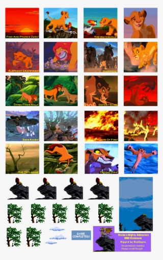 Cutscenes - Lion King Simba's Mighty Adventure Gbc #5236229