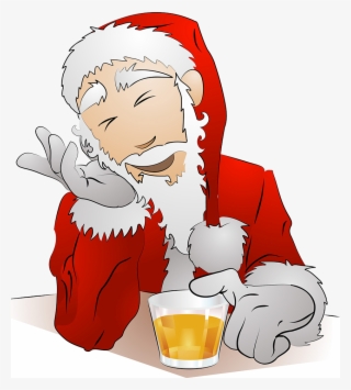 Beer Claus Alcoholic Drink Alcohol Intoxication Clip - Santa Claus Drinking Beer #5237065