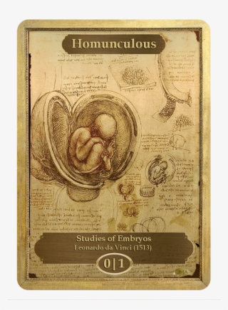 Humonculous Token By Leonardo Da Vinci - Leonardo Da Vinci Pregnant #5237821