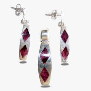 Klassisk Smykkesæt Med Vedhæng Og Øreringe I Sølv Med - Silver #5240976